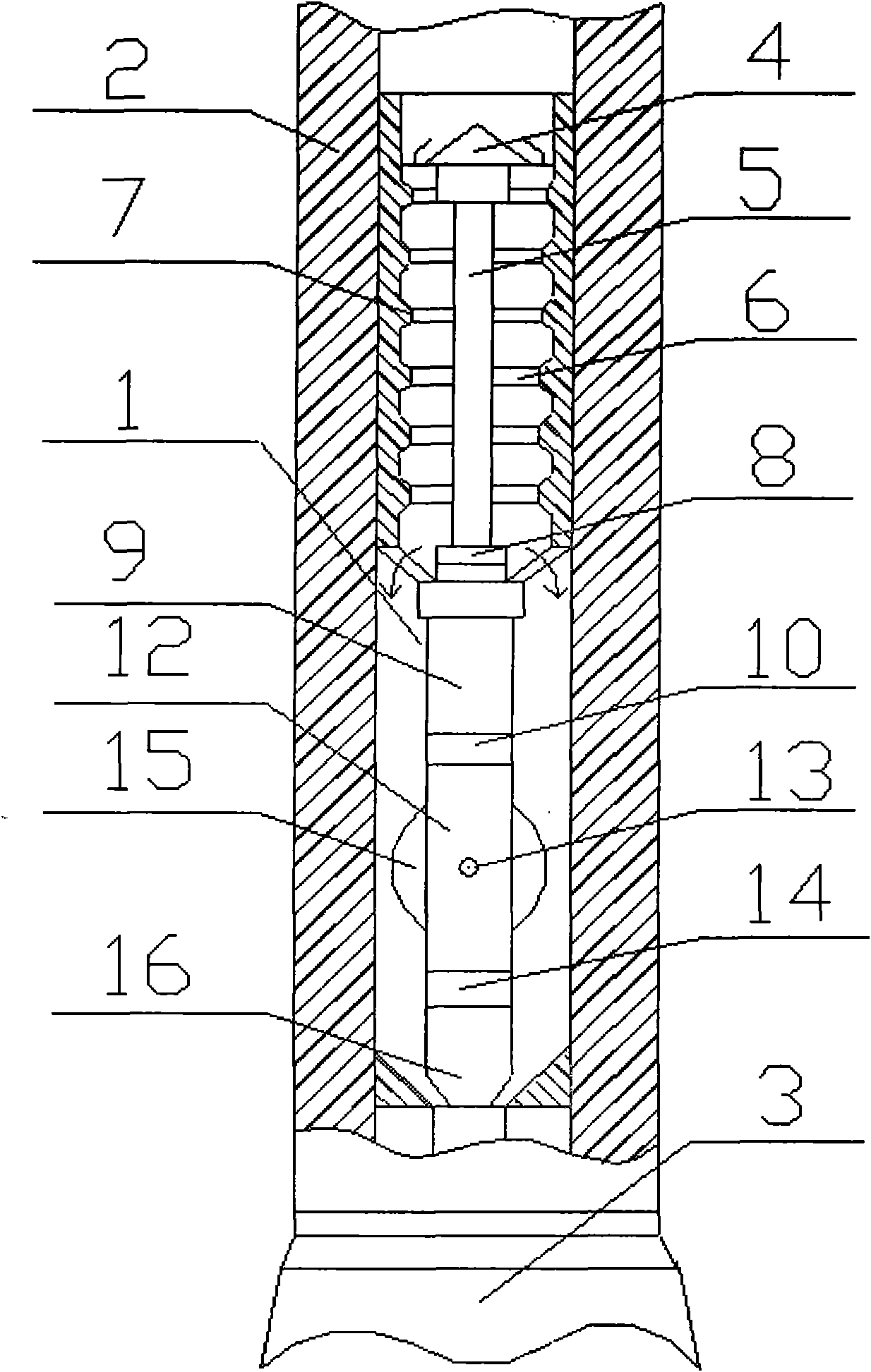 Machinery wireless well deviation measurement instrument while drilling