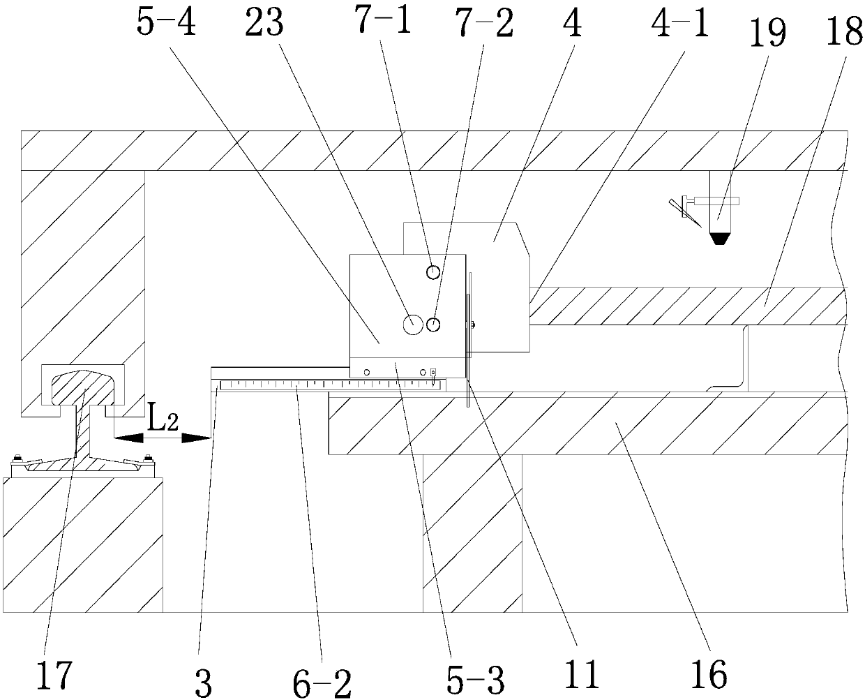 Positioning device for steel plate numerical control cutting and positioning method