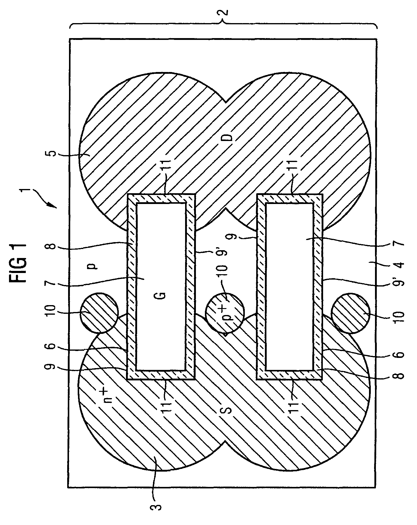 Lateral trench transistor, as well as a method for its production