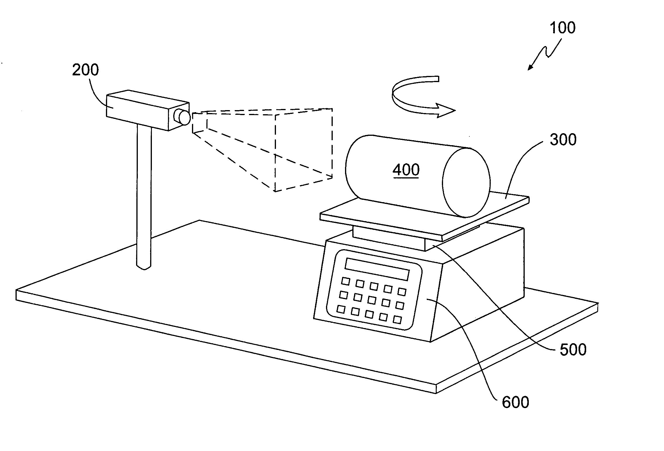 Method of determining a dimension of a sample of a construction material and associated apparatus