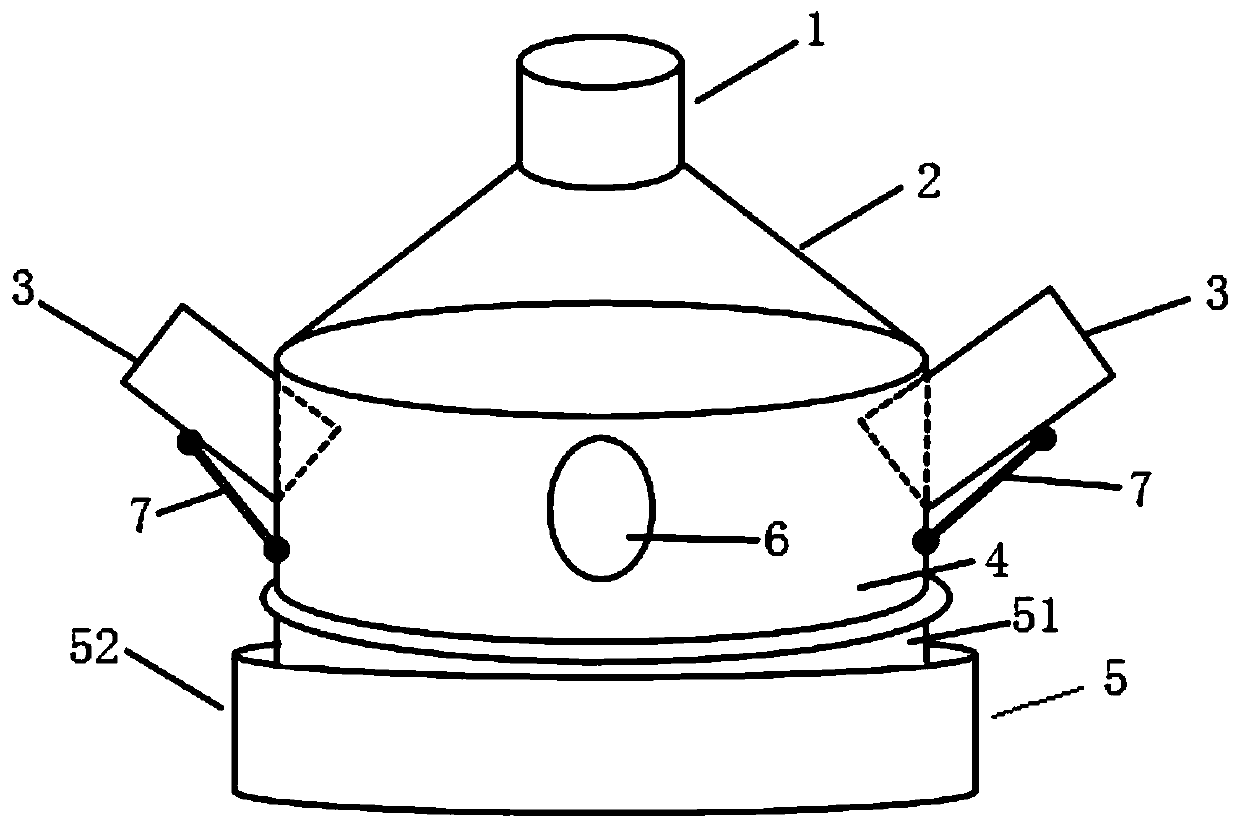 A multi-source oblique insertion plasma gas processing device