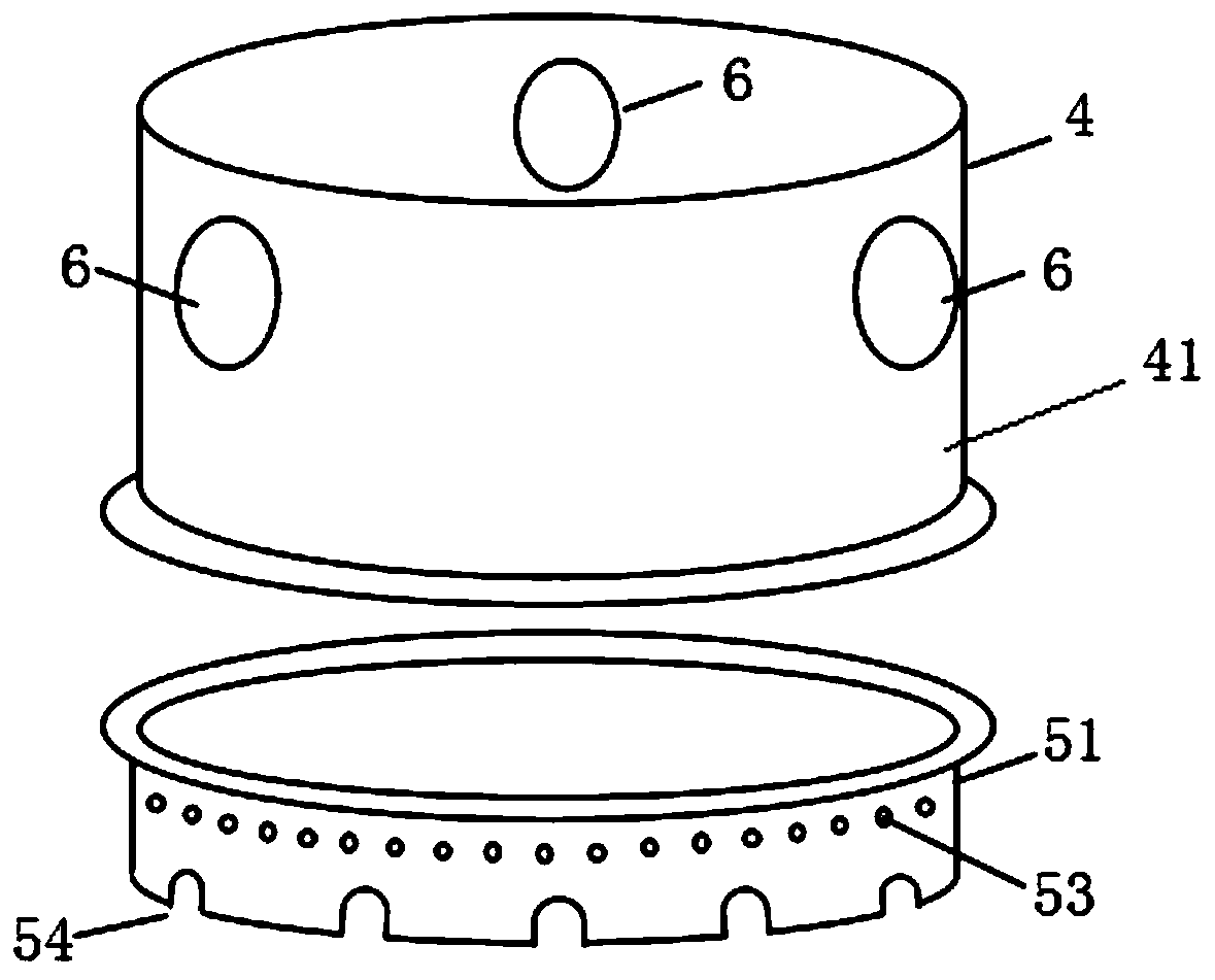 A multi-source oblique insertion plasma gas processing device