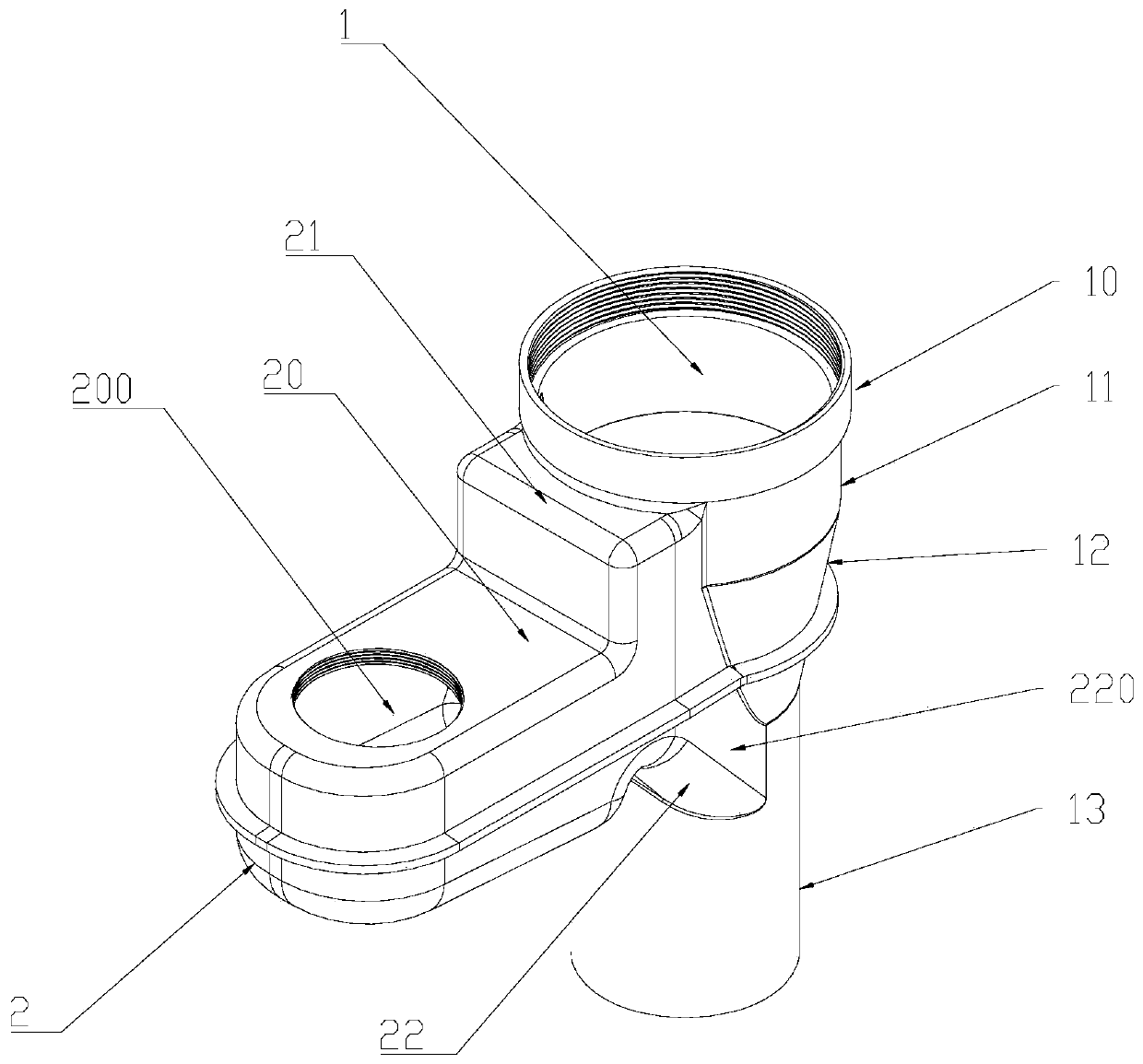 Building same-floor water drainage collection device