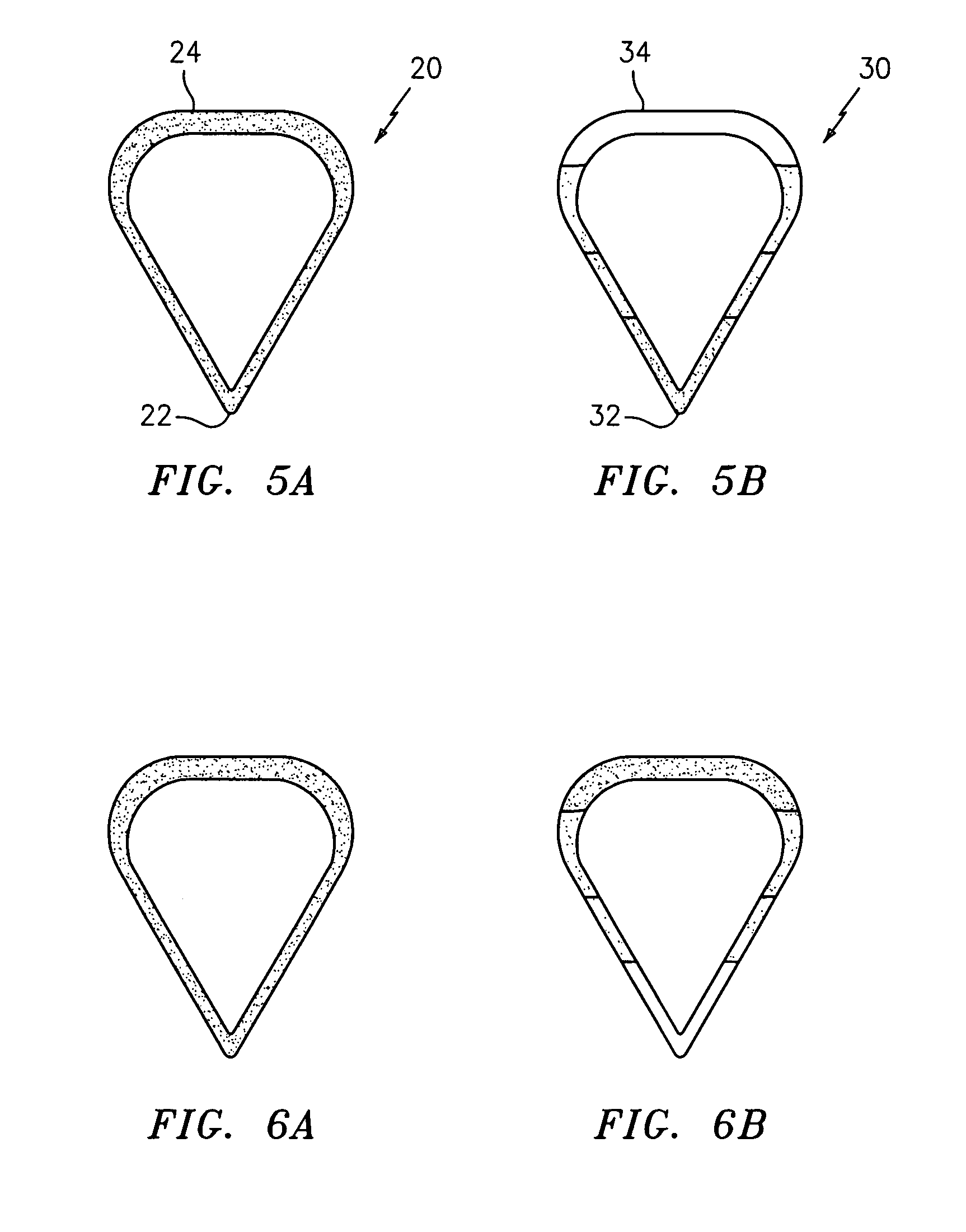 Low transient thermal stress turbine engine components