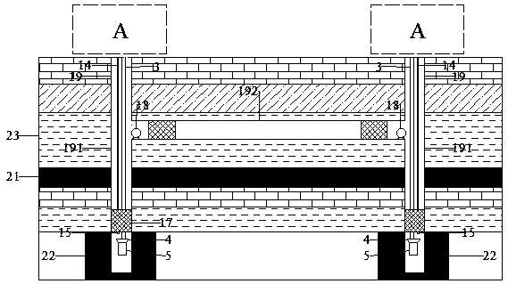 Plasma H-type method for reducing thick and hard roof and residual coal pillar composite strong ore pressure