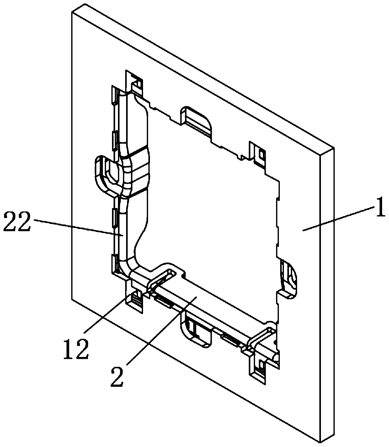 Switch panel mounting box