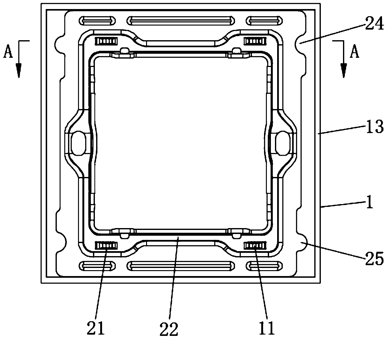 Switch panel mounting box