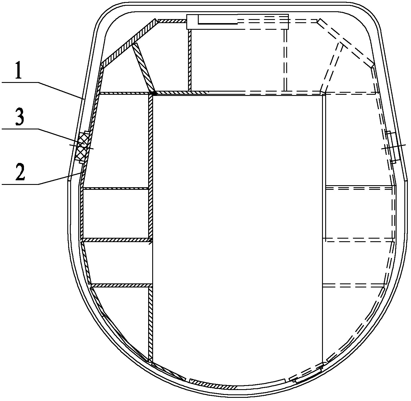 Inter-arm positioning method and structure of crane boom, crane boom and crane