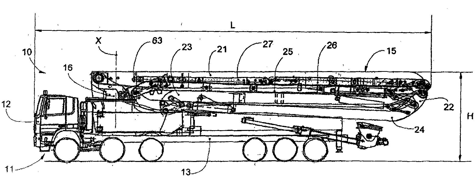 Arm support of concrete pump truck and concrete pump truck