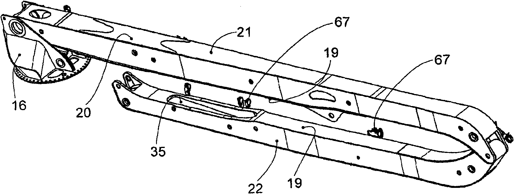 Arm support of concrete pump truck and concrete pump truck