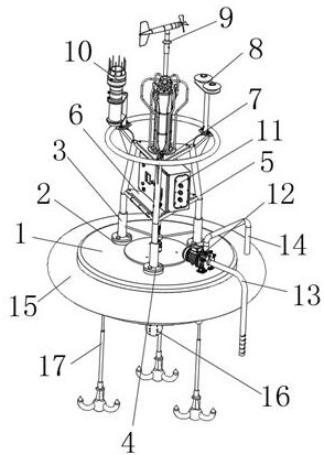 Multifunctional ocean water area environment monitoring device