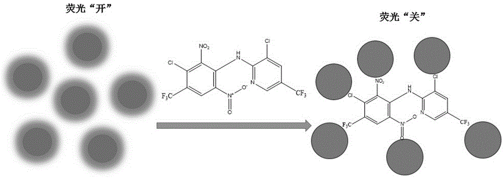 Test paper for detecting fluazinam and detection method thereof