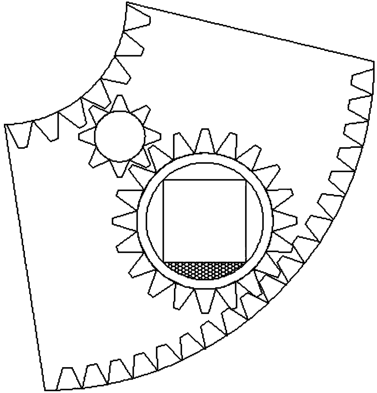 A gear-driven circular elevator