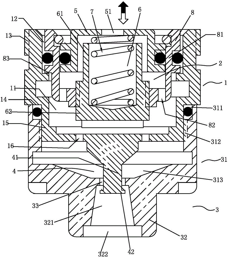 Constant flow type mist-like water saving device