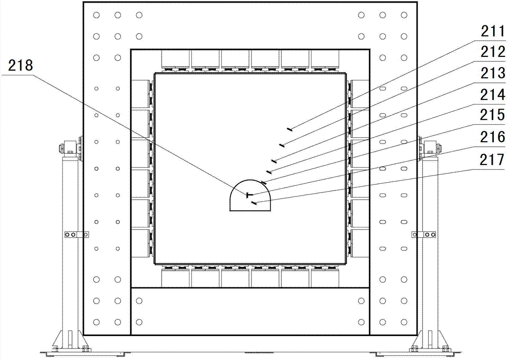 Method for simulating roadway rock burst based on coaction of static load and blast load