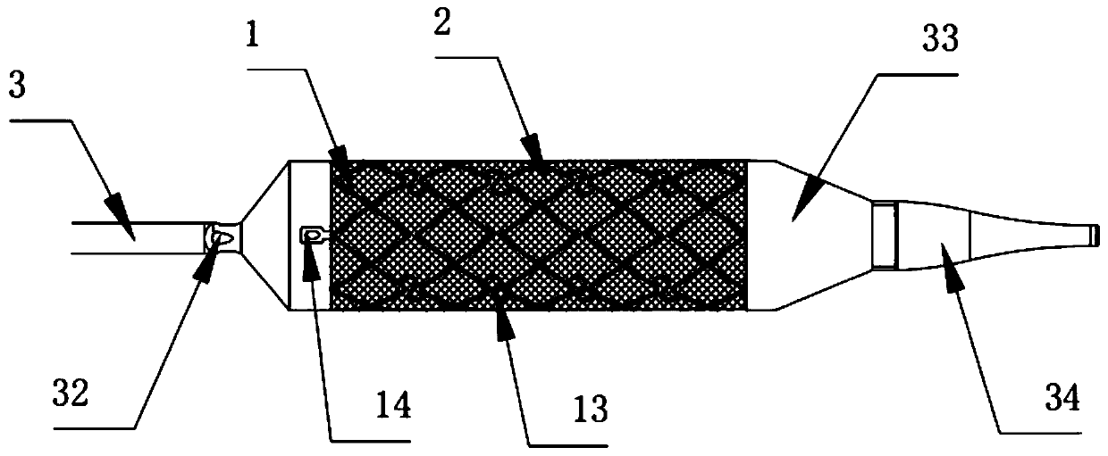 Completely degradable covered stent and covered stent system