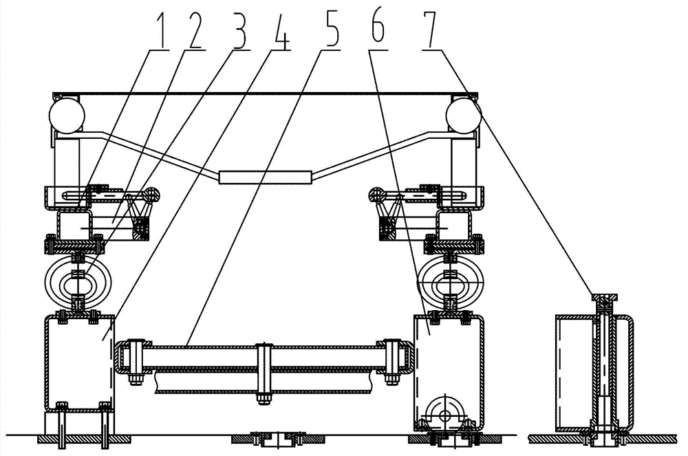 X-shaped foldable stretcher bracket