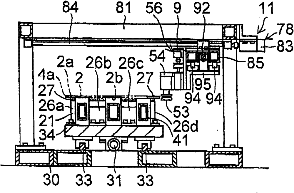 Grinding device of glass sheet