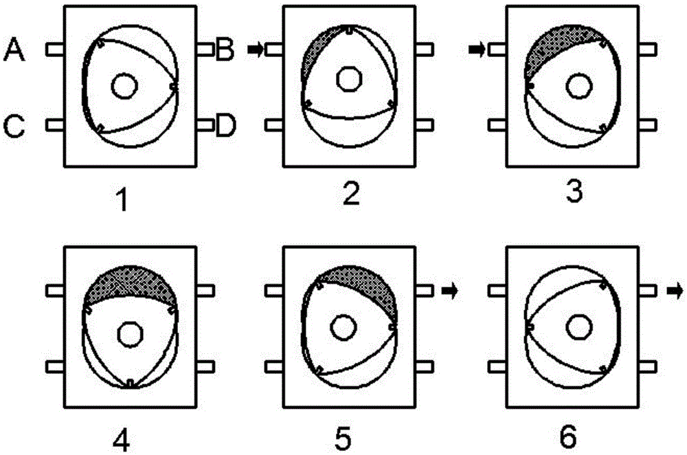 Extrusion type eccentric rotor pump and use method thereof