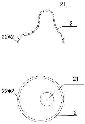 Nursing bottle with biased nipple