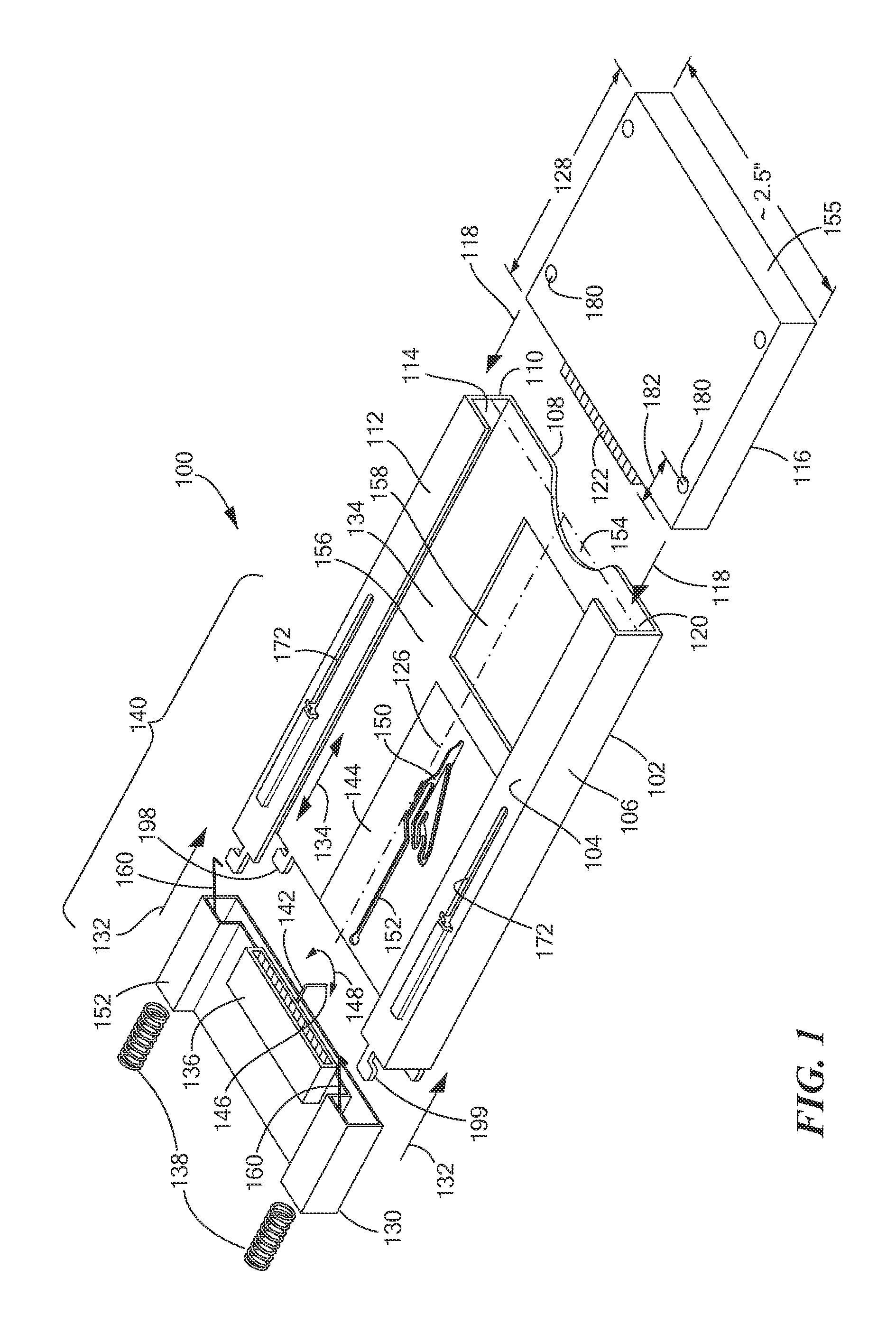 Push-Push Eject Disk Drive Chassis