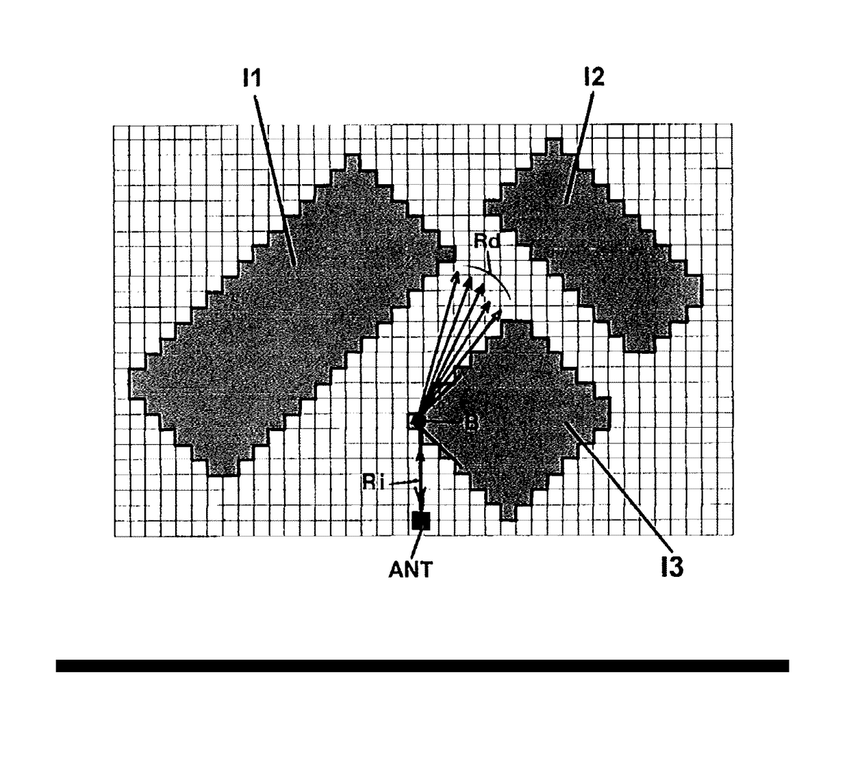 Method for predicting the radio field level and/or the duration of propagation of cellular telephone networks using high-resolution terrain databases