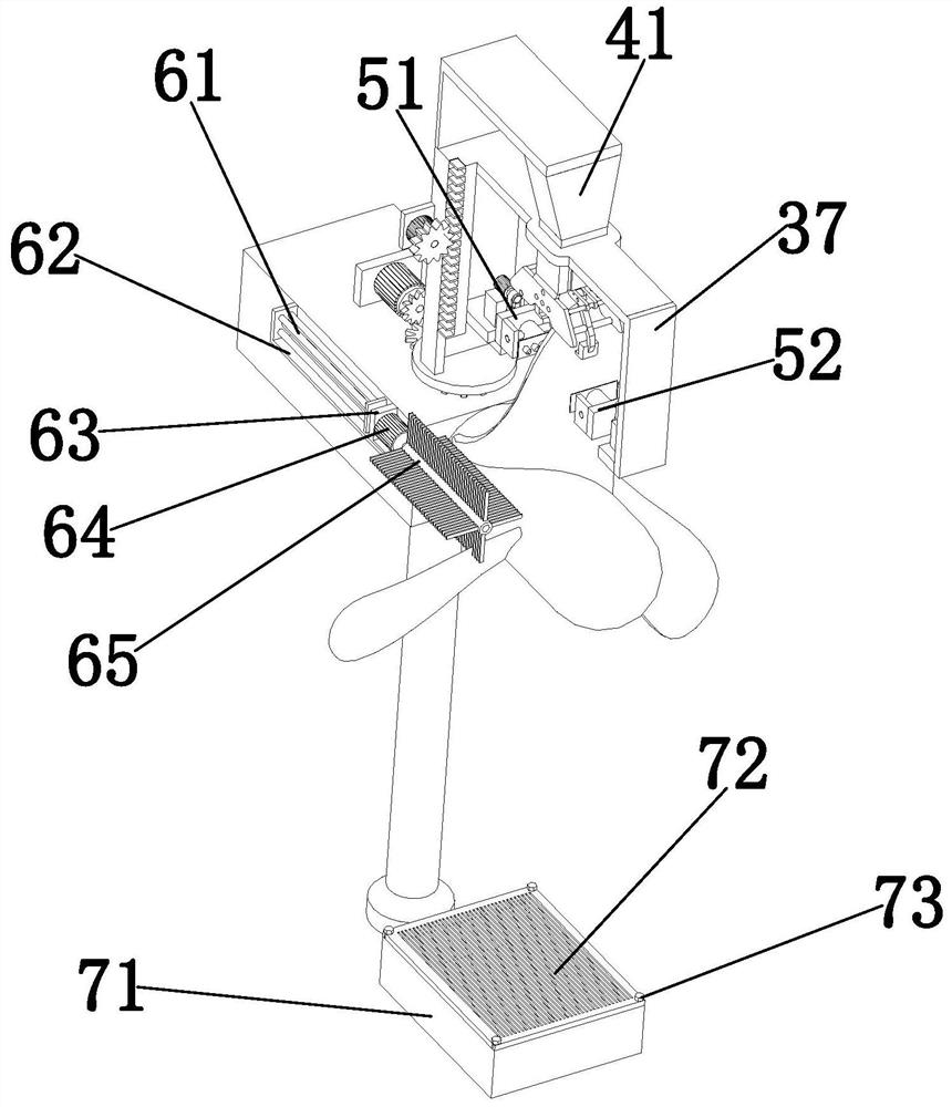 Wind driven generator blade cleaning device