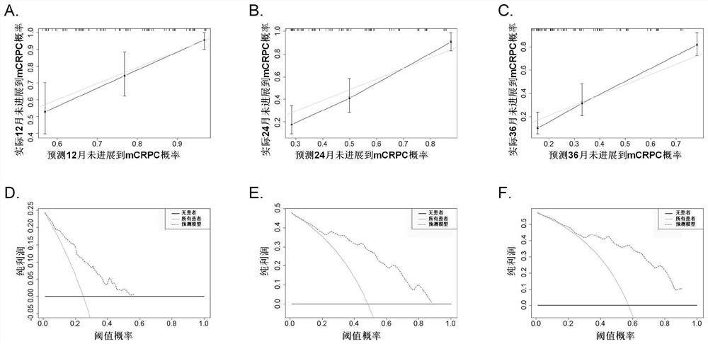 Prognosis prediction model for patients with metastatic prostate cancer at first diagnosis and establishment method and application thereof