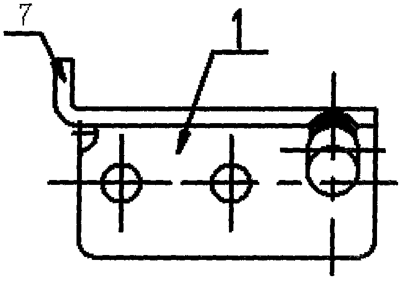 Combing and threshing tooth for miniature semi-feed combine harvester