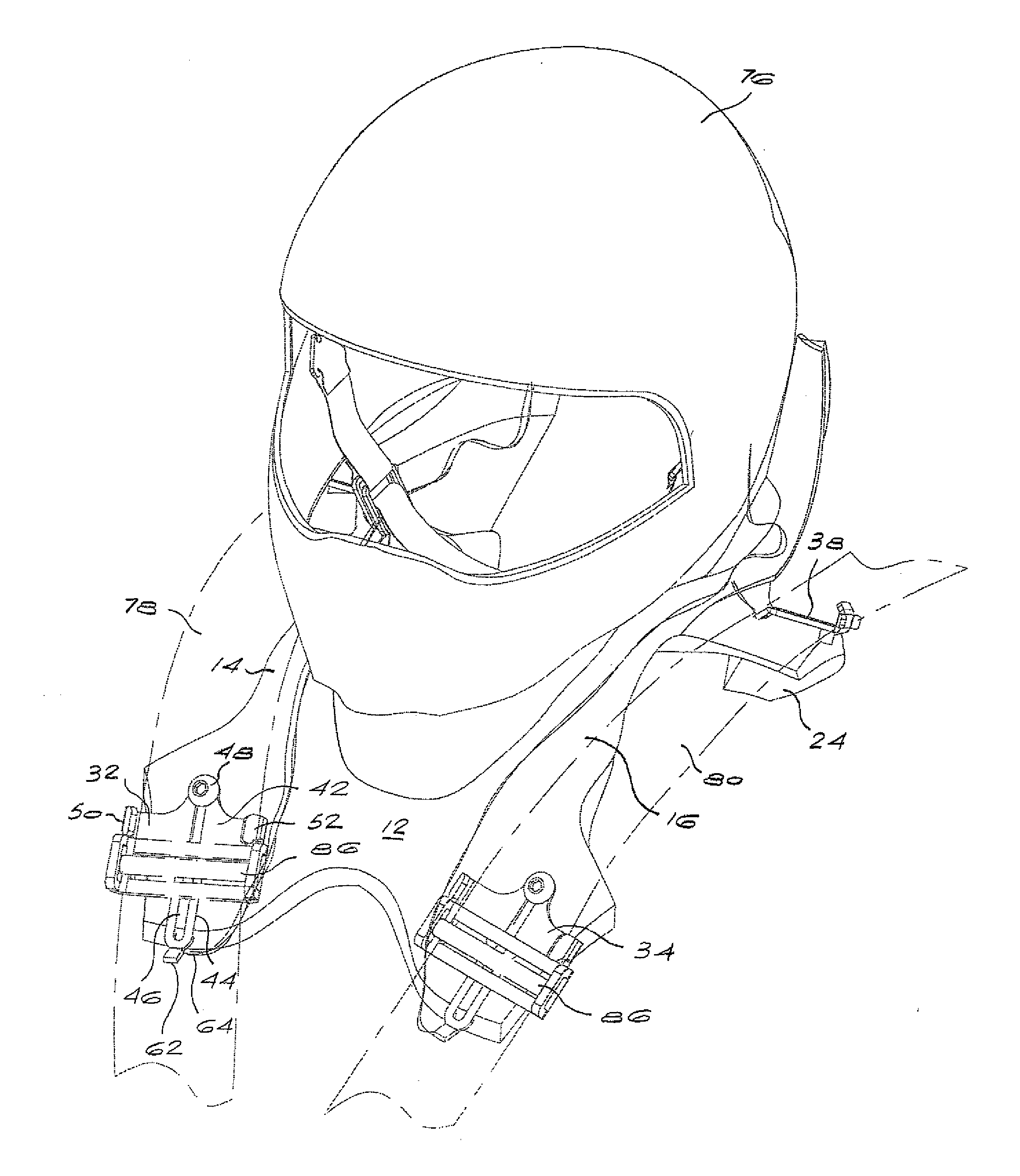 Adaptive head and neck restraint system for a vehicle occupant