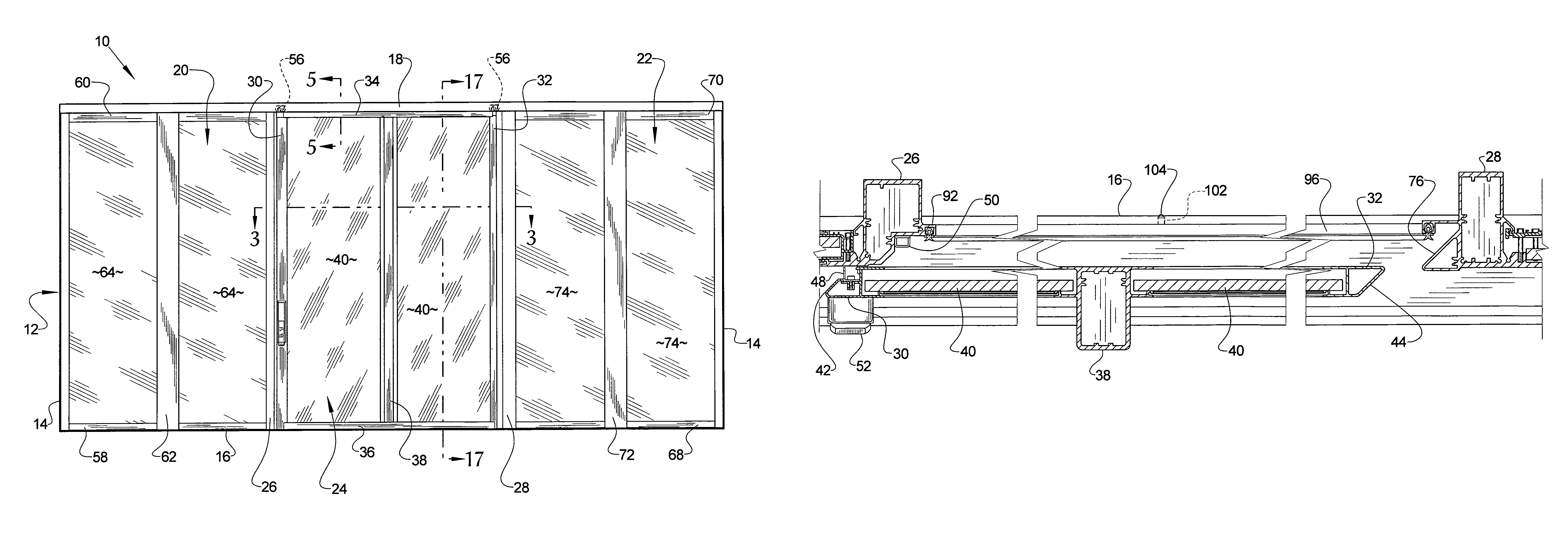 Sliding door assembly