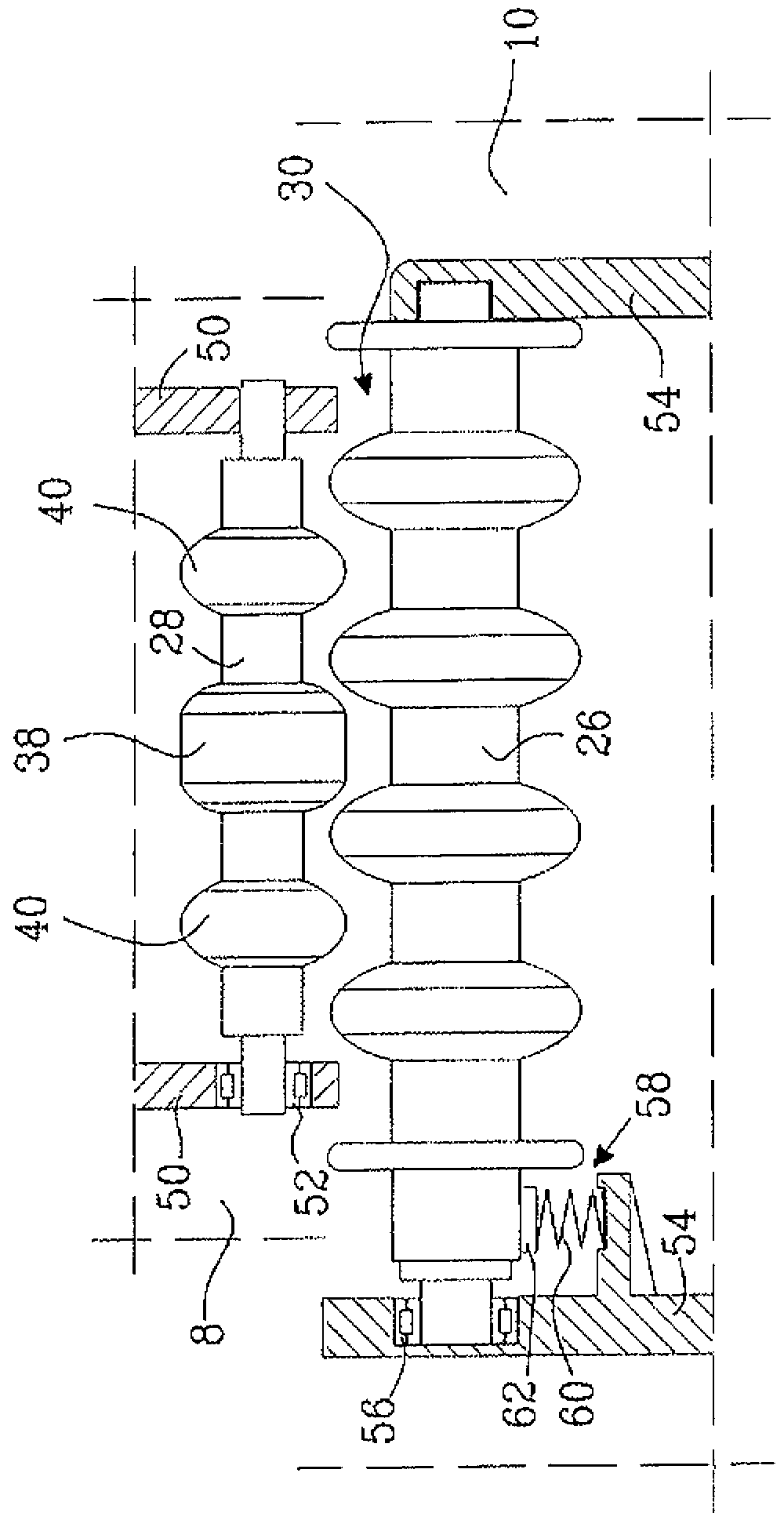 Dispenser for roll of absorbent paper tissue or nonwoven material