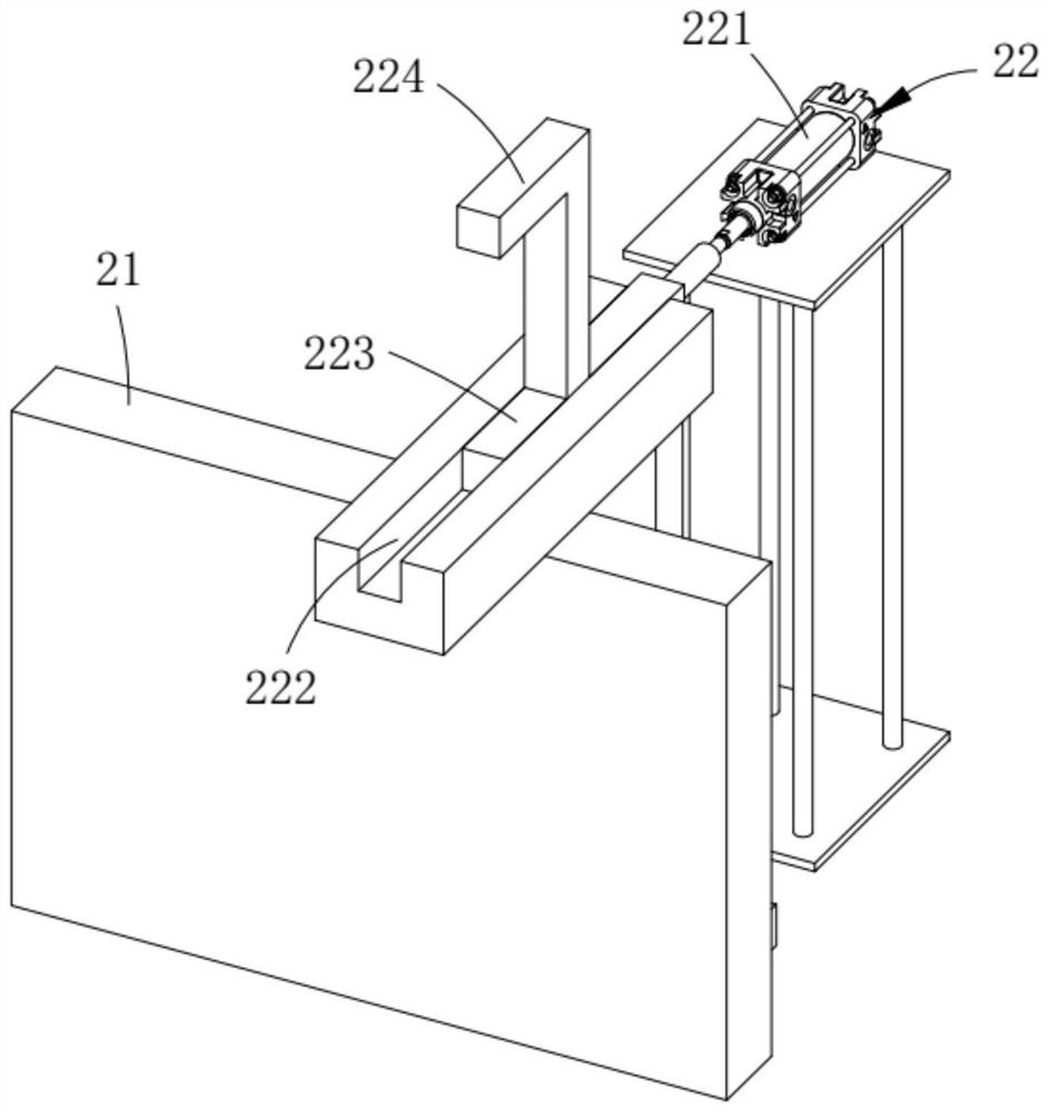 An automatic conveying line for processing molded wire-wound inductors