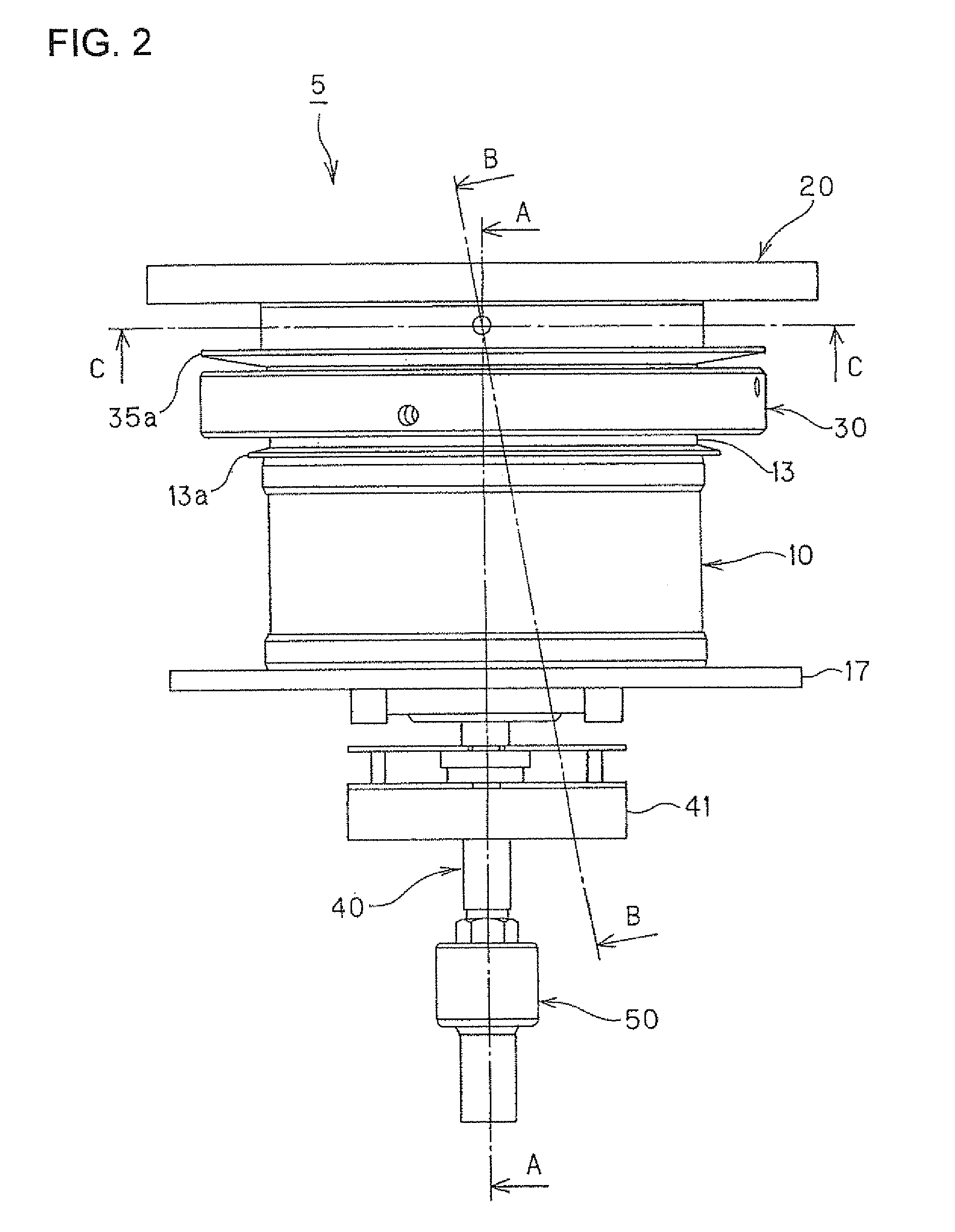 Rotary bearing, rotary table device and table diameter determining method