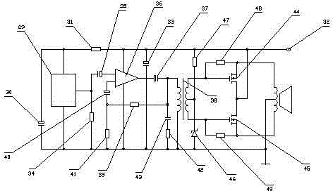 High-loudness vehicle-mounted alarm