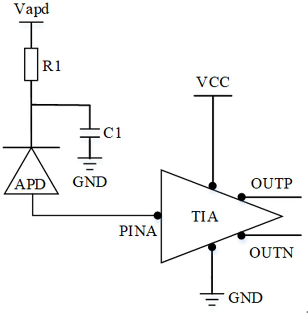 Transimpedance amplifier chip and light receiving module