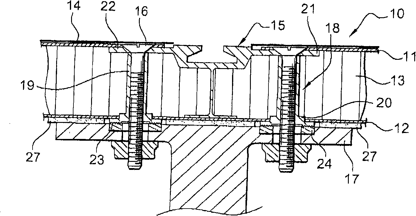 Device for fixing a lightweight panel on a support