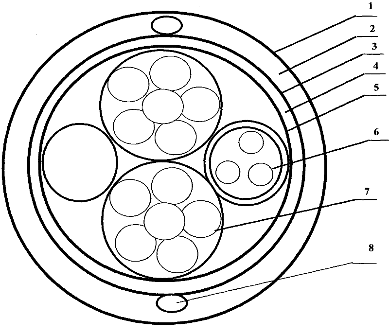 Optical fiber composite low-voltage cable