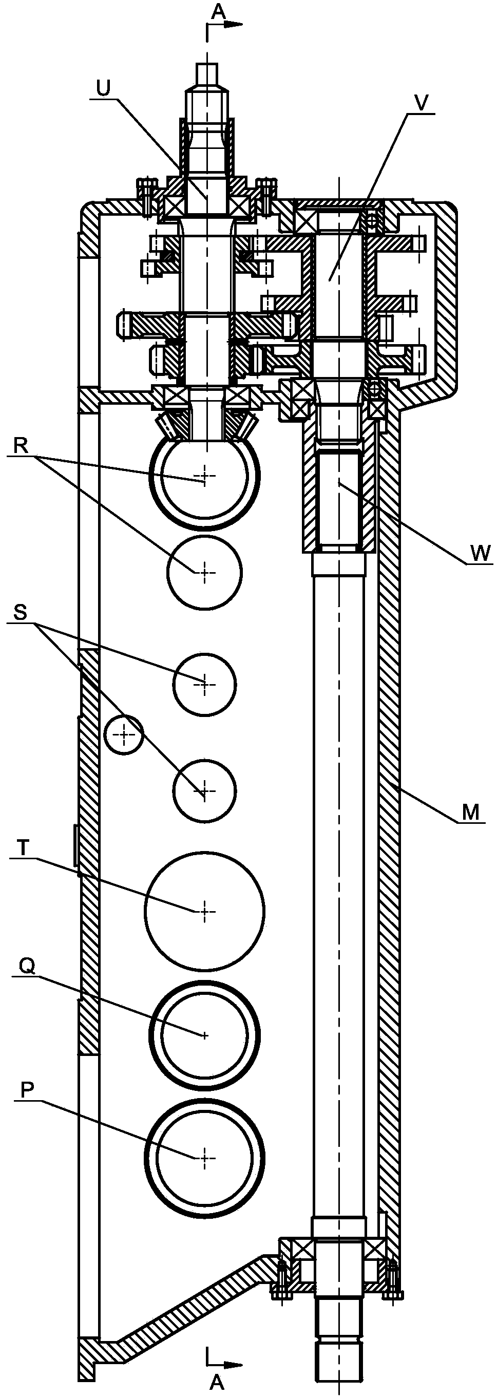 Hydraulic pressure infinitely variable transmission for crawler