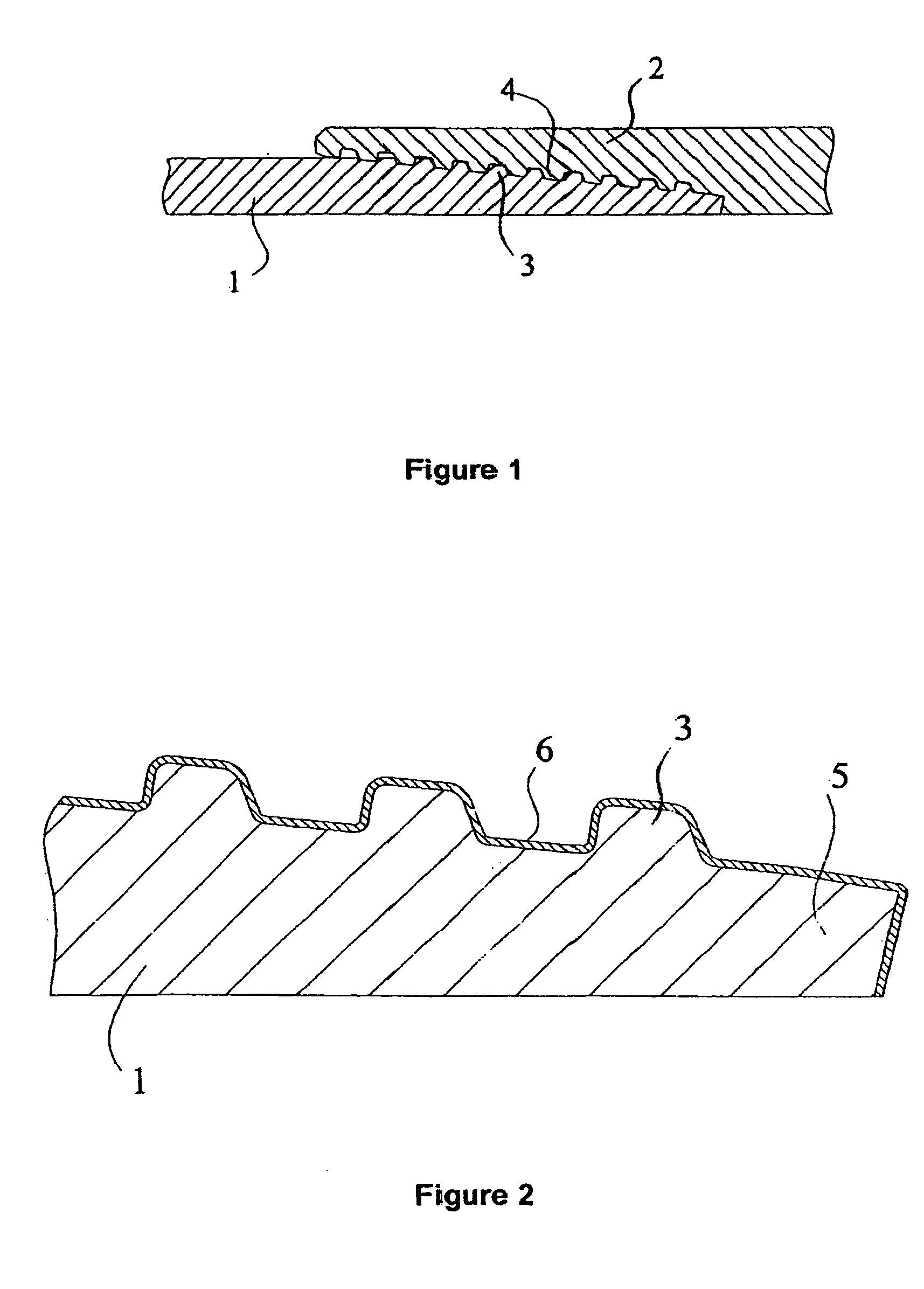 Threaded pipe with surface treatment