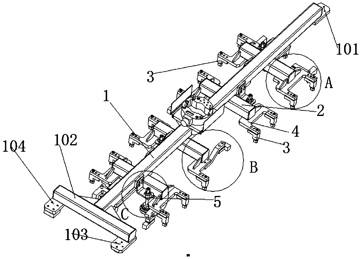 Floating positioning mechanism for aluminum alloy laser welding