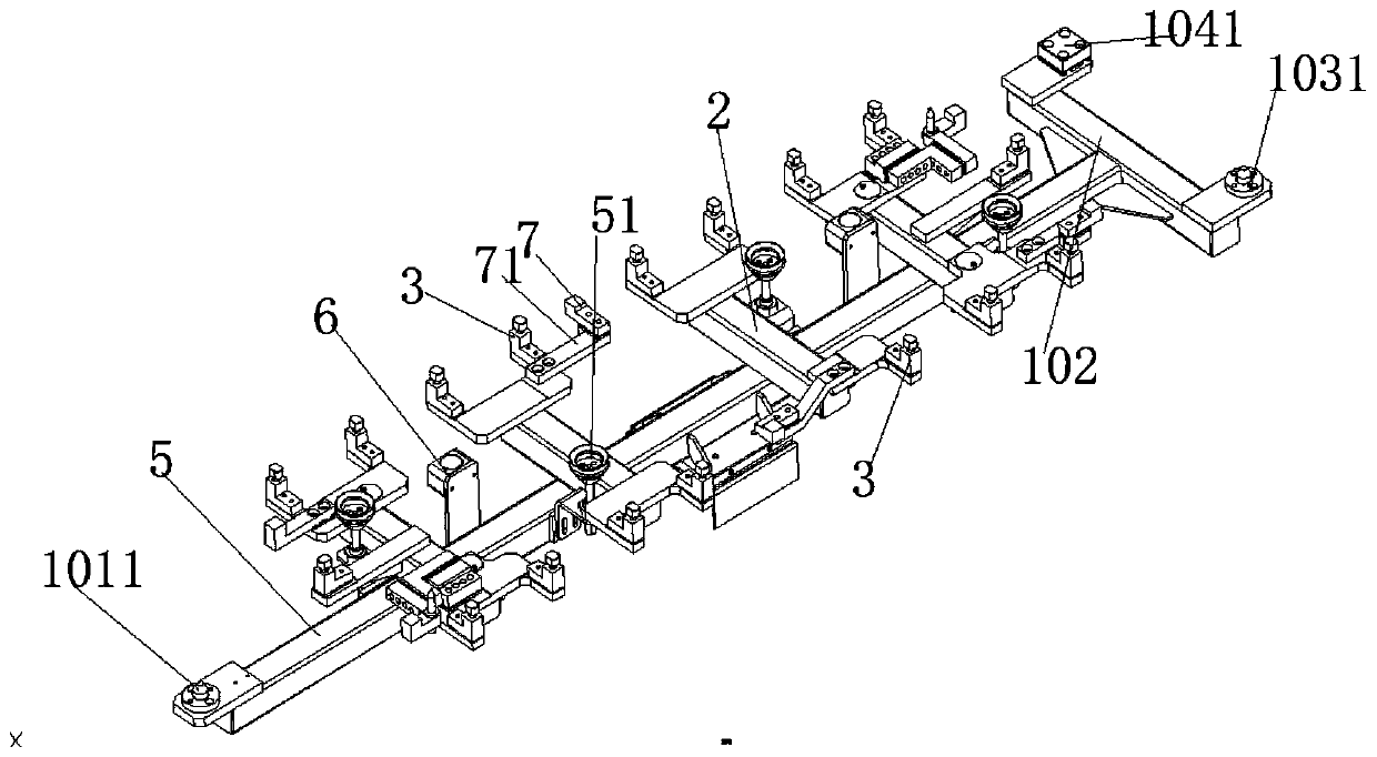 Floating positioning mechanism for aluminum alloy laser welding