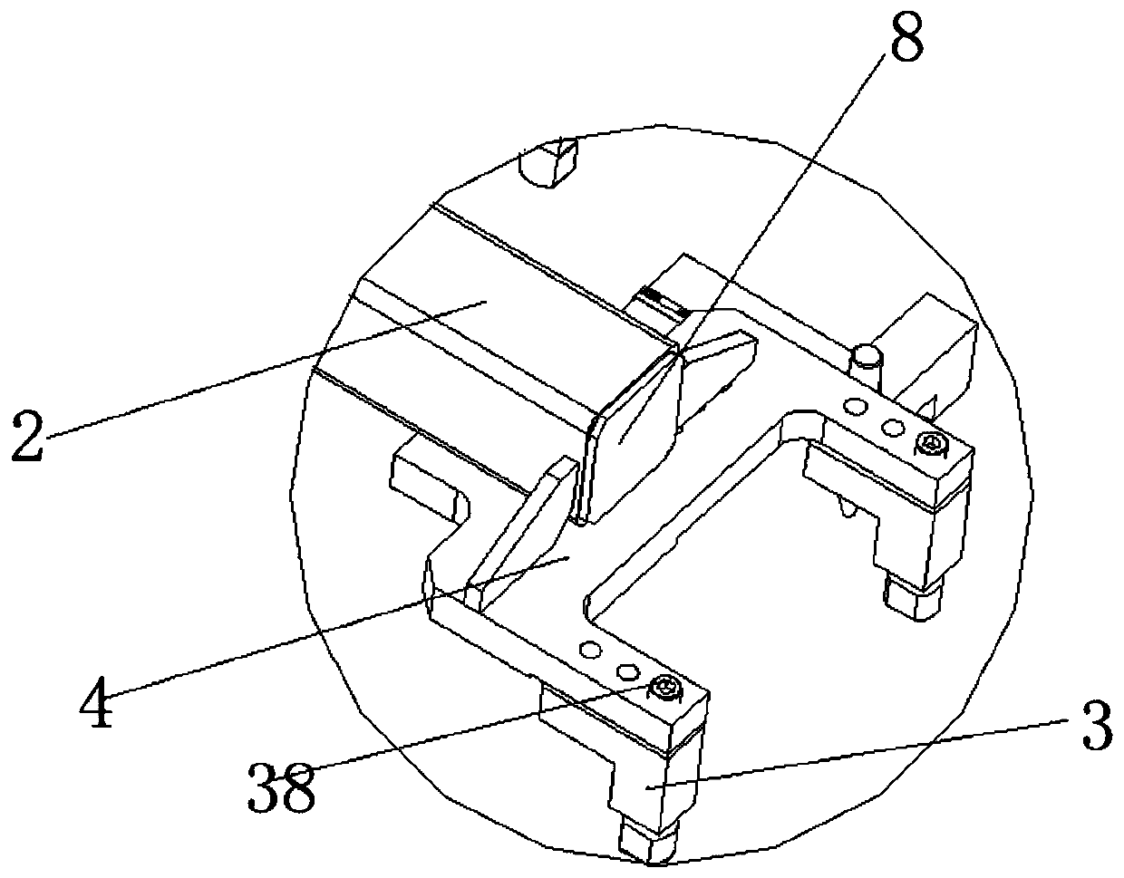 Floating positioning mechanism for aluminum alloy laser welding