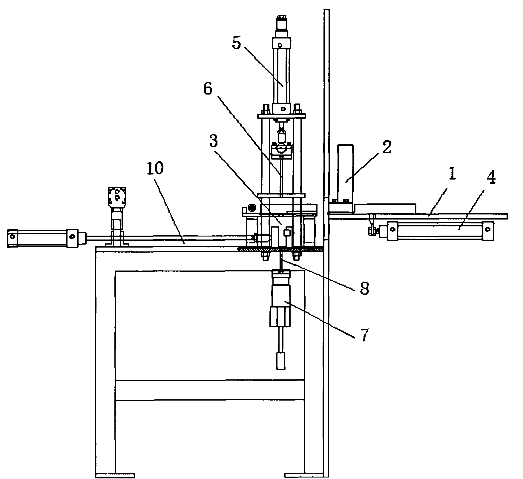 Automatic lead removing press