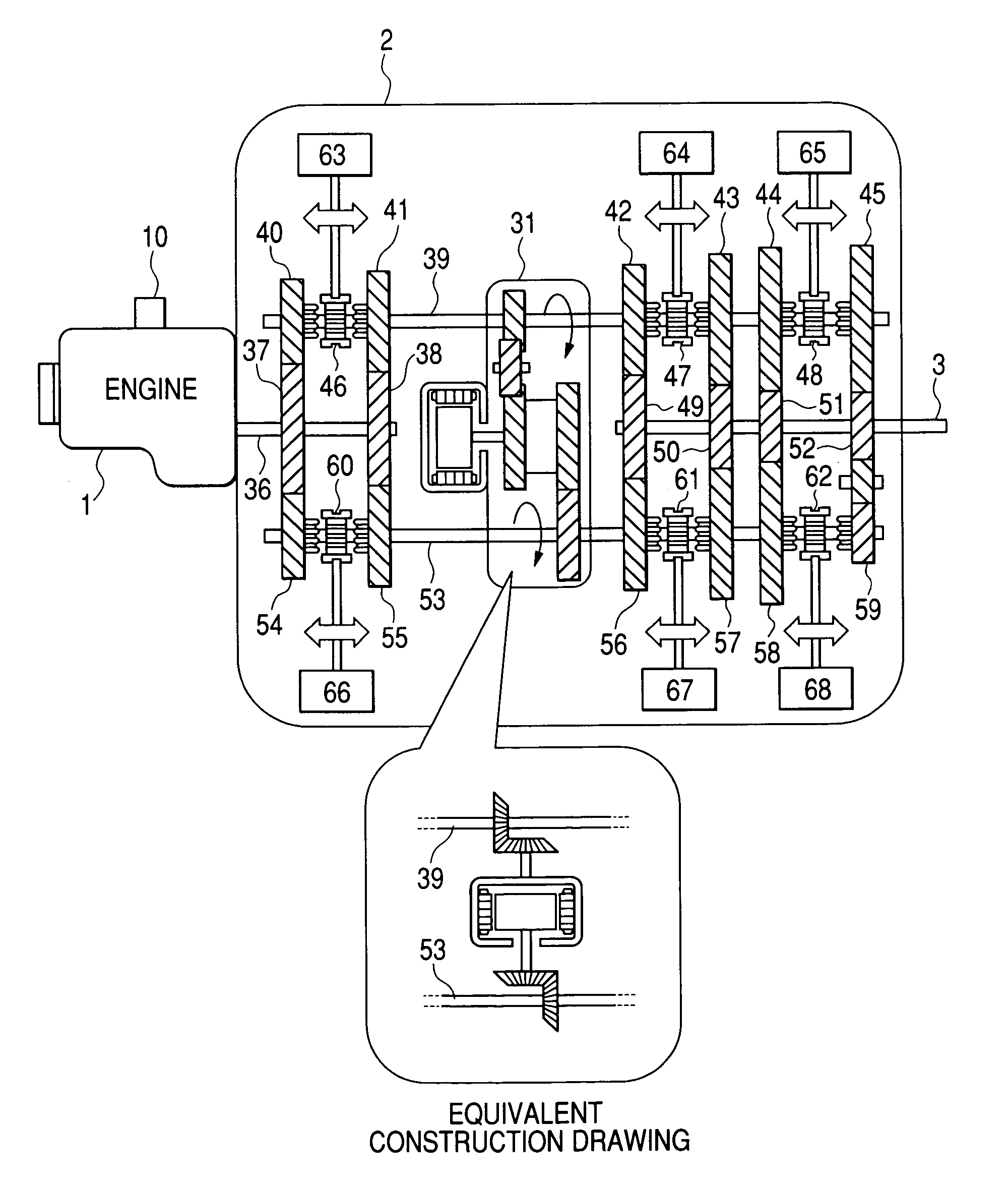 Active shift transmission, transmission control unit and automobile