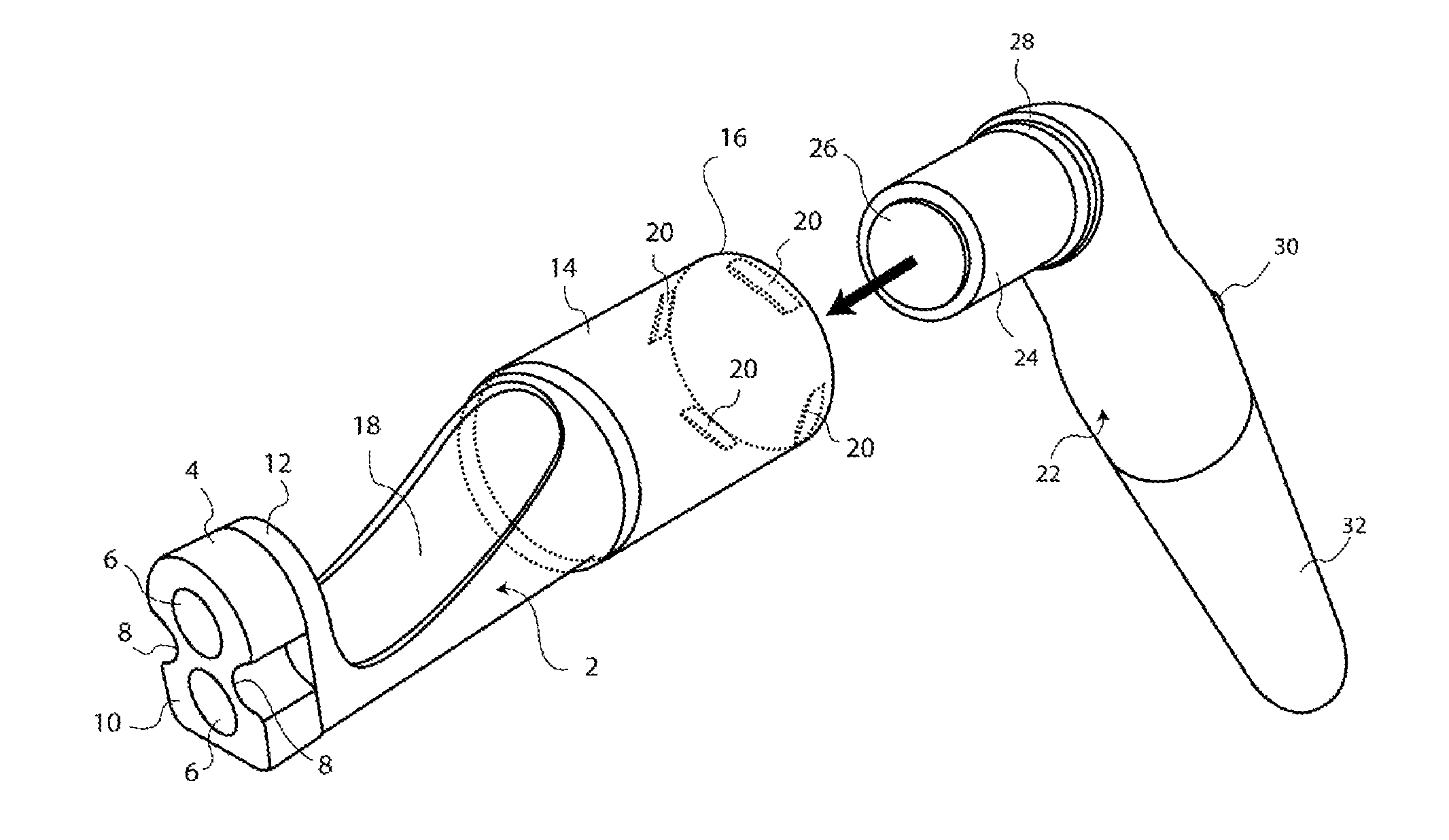 Cure through laminate veneer applicator with cure light