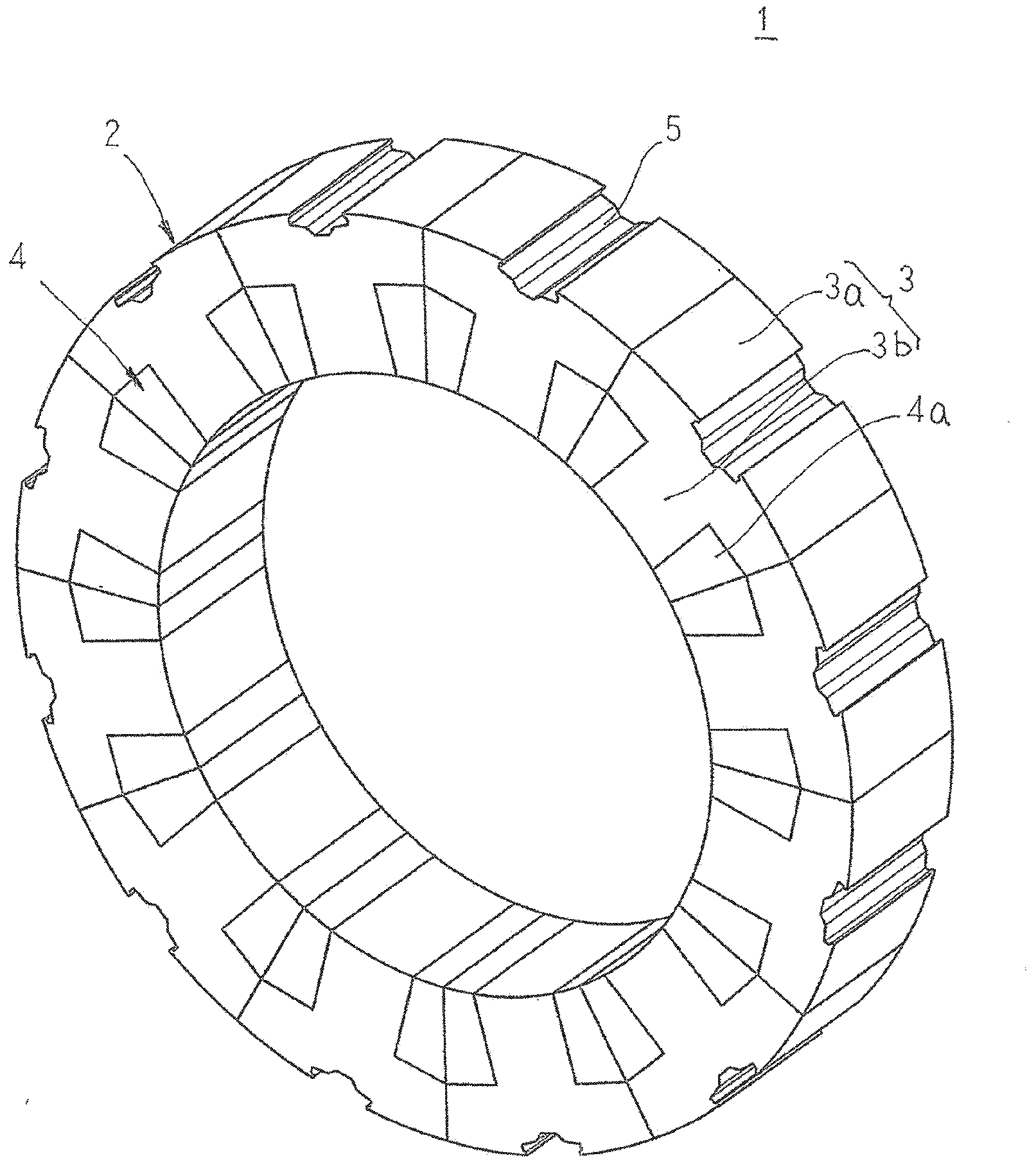 Embedded permanent magnet rotary electric machine