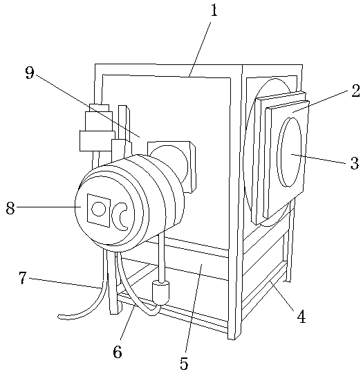 Heating furnace for producing glass