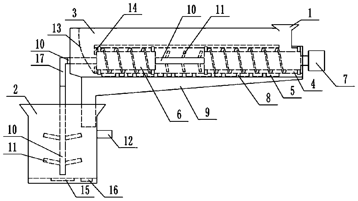 A wood-plastic guardrail processing device