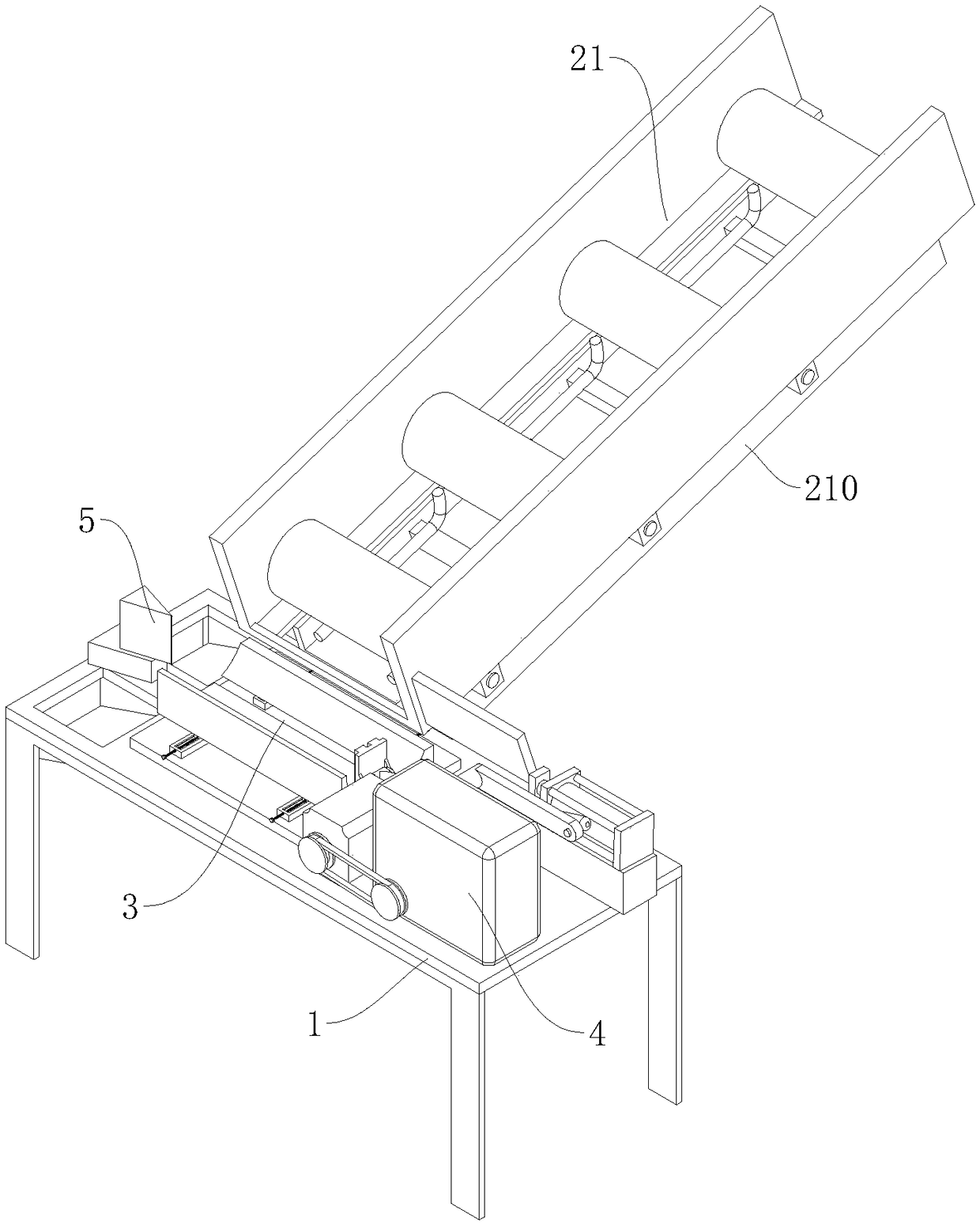 Automatic continuous wood splitting machine